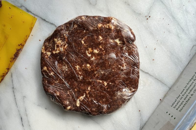 Sourdough discard cocoa galette crust