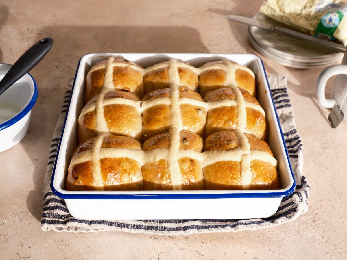 Super Soft Sourdough Hot Cross Buns | The Perfect Loaf