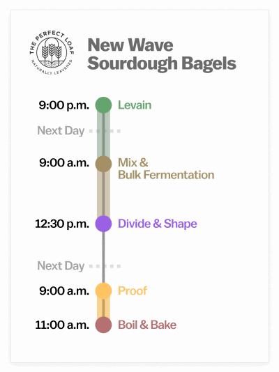New Wave Sourdough Bagels Baking Schedule